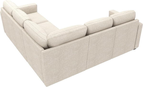 Modular Sectional Sleeper Sofa with Pull Out Bed, L Shaped Couch with Storage Seat, Convertible Sectional Couches for Living Room, Beige7