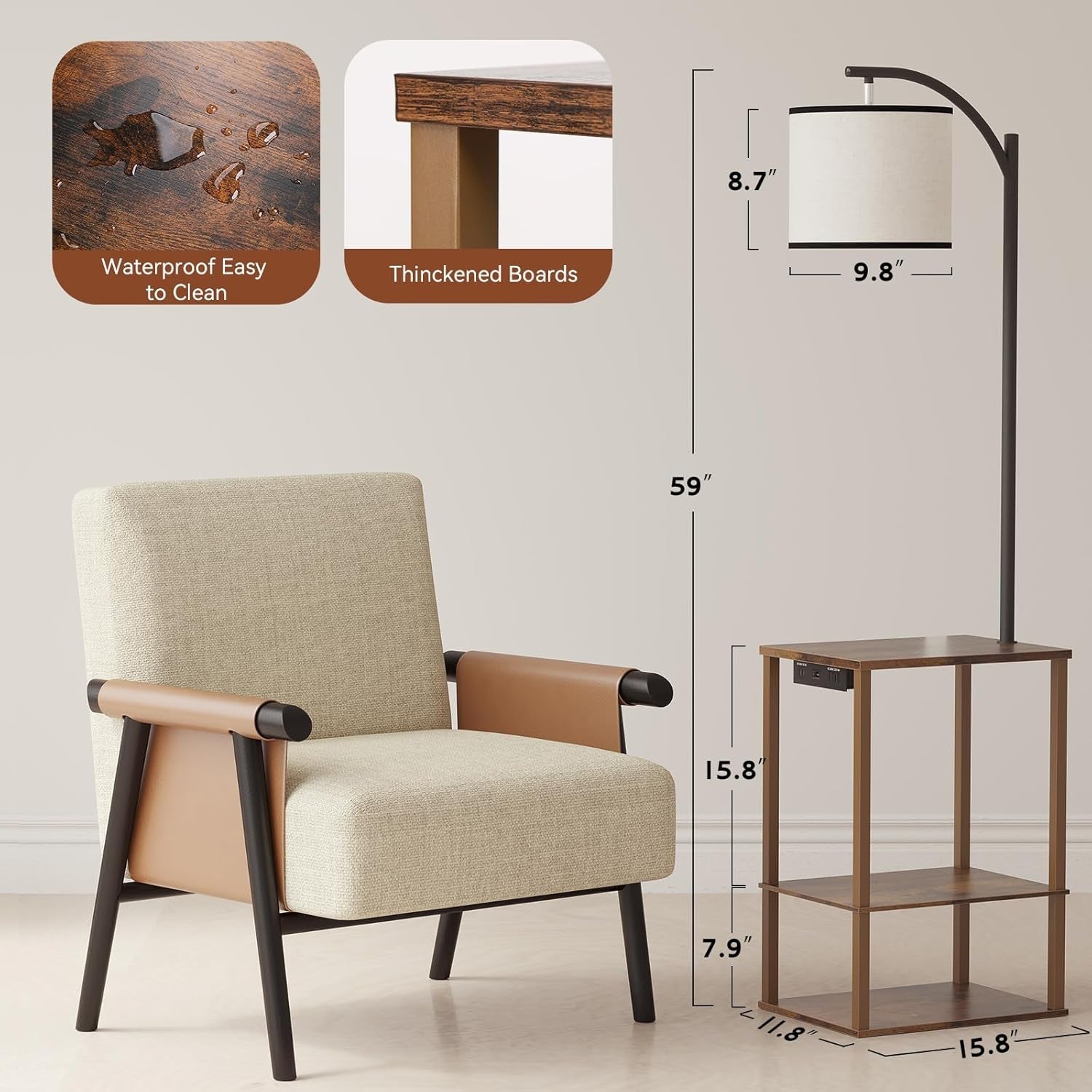 floor-lamp-with-table-shelves-end-side-table-for-living-room