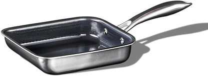 Hexclad Hybrid Nonstick Japanese Tamagoyaki Egg Pan, Induction Ready | Stay-Cool Handles, Dishwasher and Oven Safe up to 900°F, Compatible with All Cooktops1