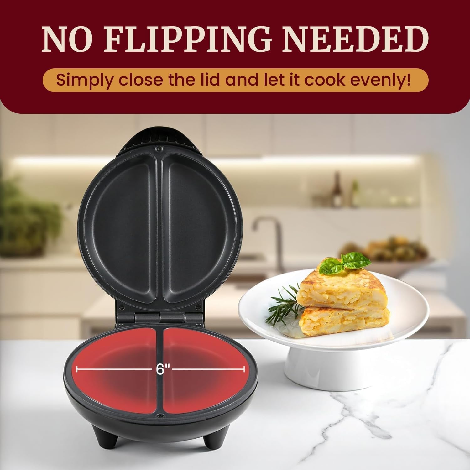 eom205-non-stick-omelet-frittata-maker-6-5-inch-black-makes-2-individual-omelets-frittatas-or-snack-pockets-at-once-steel-cooking-plates-for-quick-breakfasts