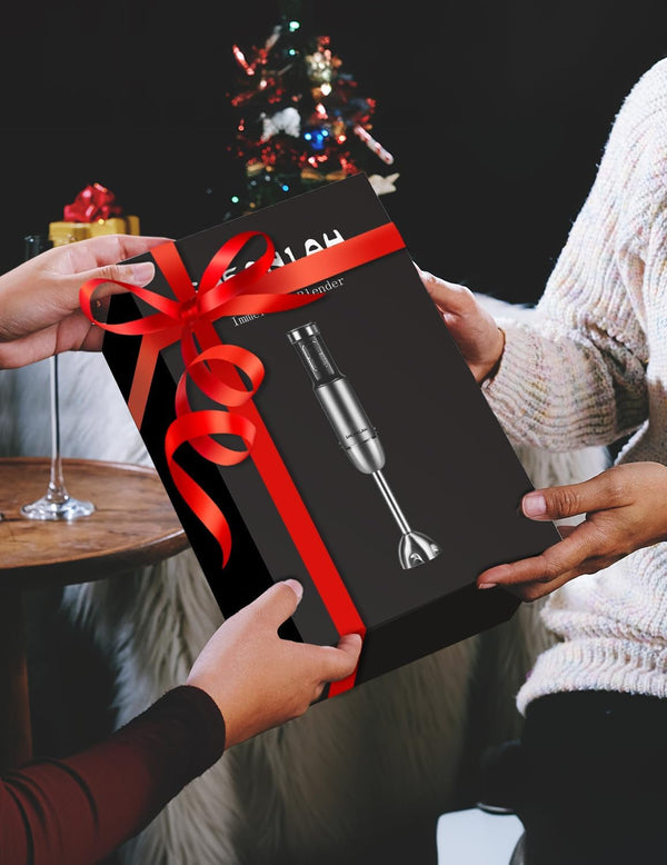 1000W Powerful Immersion Blender Handheld, 2026 New Update Hand Blender with 25-Speed, Scratch-Resistant Corded Hand Mixer with Heavy-Duty Copper Brushless Motor and Gift Box9