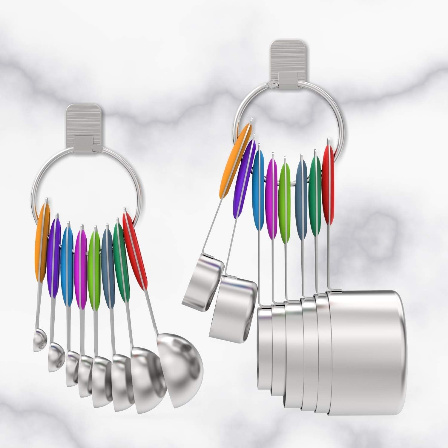 stainless-measuring-cups-and-spoons-set-with-silicone-handle-16pcs