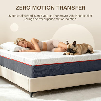 12" Queen Size Mattress in a Box with Memory Foam & Zoned Pocket Coils4