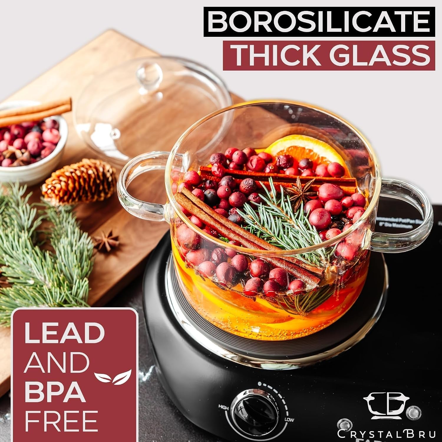 2l-clear-glass-simmer-pot-with-lid-strainer-heat-resistant-borosilicate-glass-pot-for-potpourri-simmer-pot-for-home-fragrance-glass-pots-for-cooking-on-stove-anti-scald-handles