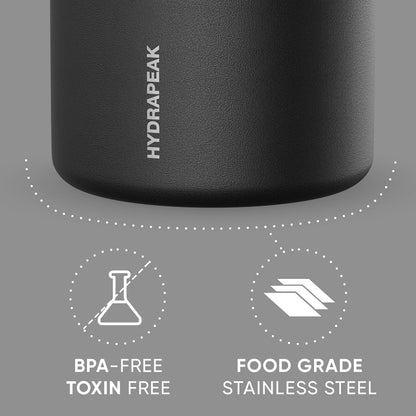 25Oz Stainless Steel Vacuum Insulated Food Jar for Hot Food and Cold Food, Wide Mouth Leak-Proof Soup Jar for Adults, 10 Hours Hot and 16 Hours Cold (Black)3