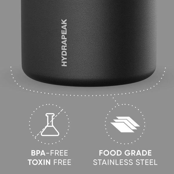 25Oz Stainless Steel Vacuum Insulated Food Jar for Hot Food and Cold Food, Wide Mouth Leak-Proof Soup Jar for Adults, 10 Hours Hot and 16 Hours Cold (Black)3
