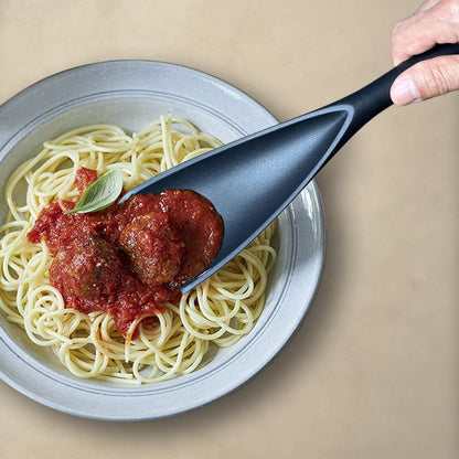 Silicone Cooking Spoon Spatula for Non-Stick Cookware,12.6" Black7