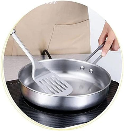 TKUS 3Pcs/Set Stainless Steel Cookware Set Flat Bottom Frying Pan Soup Pot Milk Pot Kit Induction Cooker Cooking Pan for Home Kitchen (1)6