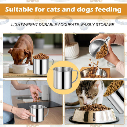 2 Cup Dog Food Scoop,Dog Food Measuring Cup Pet Food Scoop for Dogs,Cats,Birds4