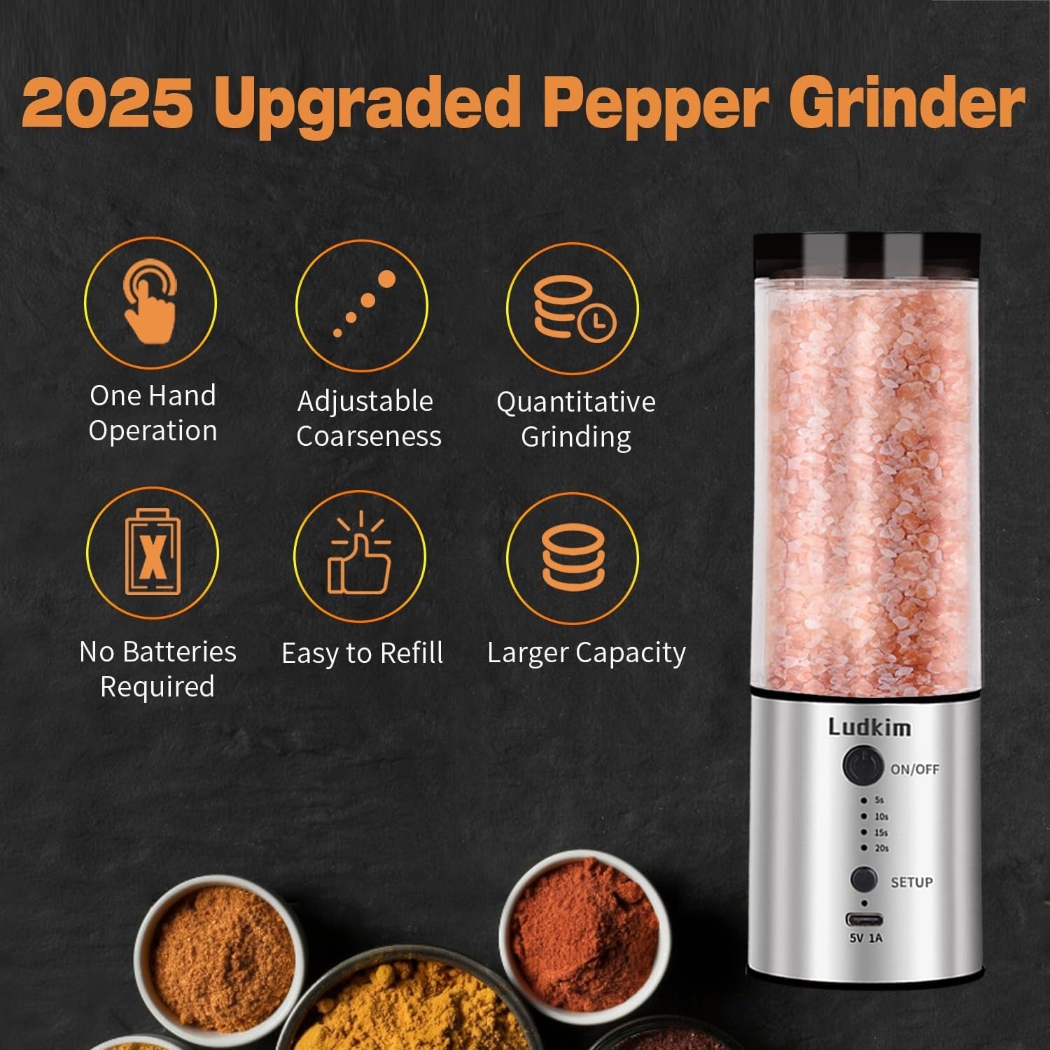 electric-salt-and-pepper-grinder-240ml-large-capacity-rechargeable-automatic-salt-and-pepper-shakers-with-5-20s-timer-led-adjustable-coarseness-kitchen-appliances-birthday-gifts-for-women-men