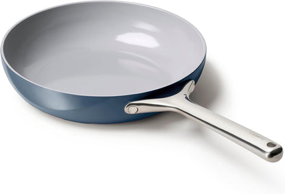 Caraway Non-Stick Ceramic Frying Pan (2.7 Qt, 10.5") | Non-Toxic, PTFE and PFOA Free, Oven Safe and Compatible with All Stovetops (Gas, Electric and Induction), Navy1