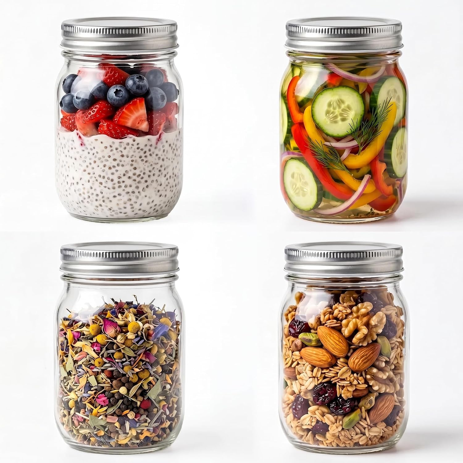 glass-regular-mouth-mason-jars-16-oz-clear-glass-jars-with-silver-metal-lids-for-sealing-canning-jars-for-food-storage-overnight-oats-dry-food-snacks-candies-diy-projects-4pack