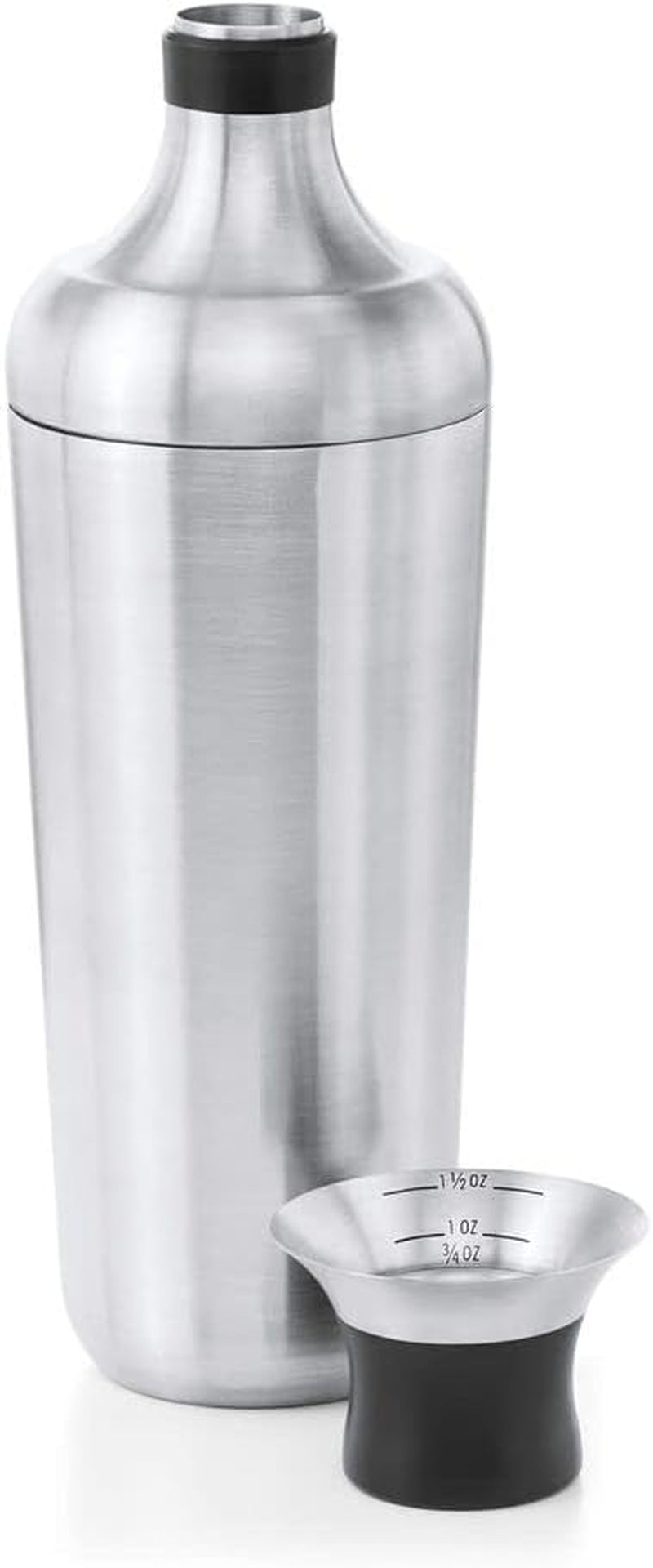oxo-steel-cocktail-shaker-with-strainer-stainless-finish-24-oz-capacity-bar-tool-easy-grip-design-home-bar-bartending-equipment-beginner-friendly-leak-proof-single-wall-shaker