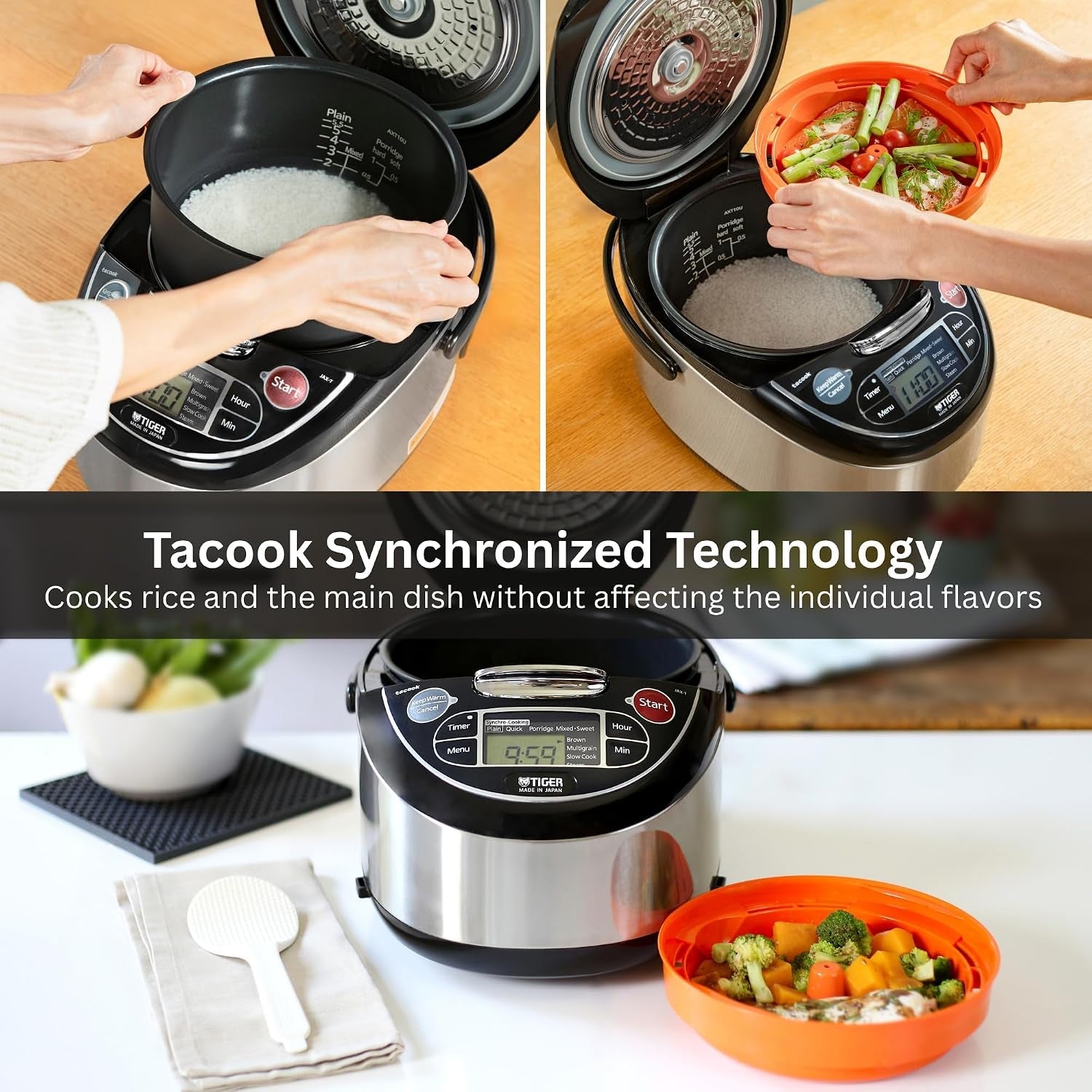jax-t10u-k-5-5-cup-uncooked-micom-rice-cooker-and-warmer-with-tacook-food-steamer-cooking-tray-technology-and-10-auto-cook-settings-stainless-steel-black