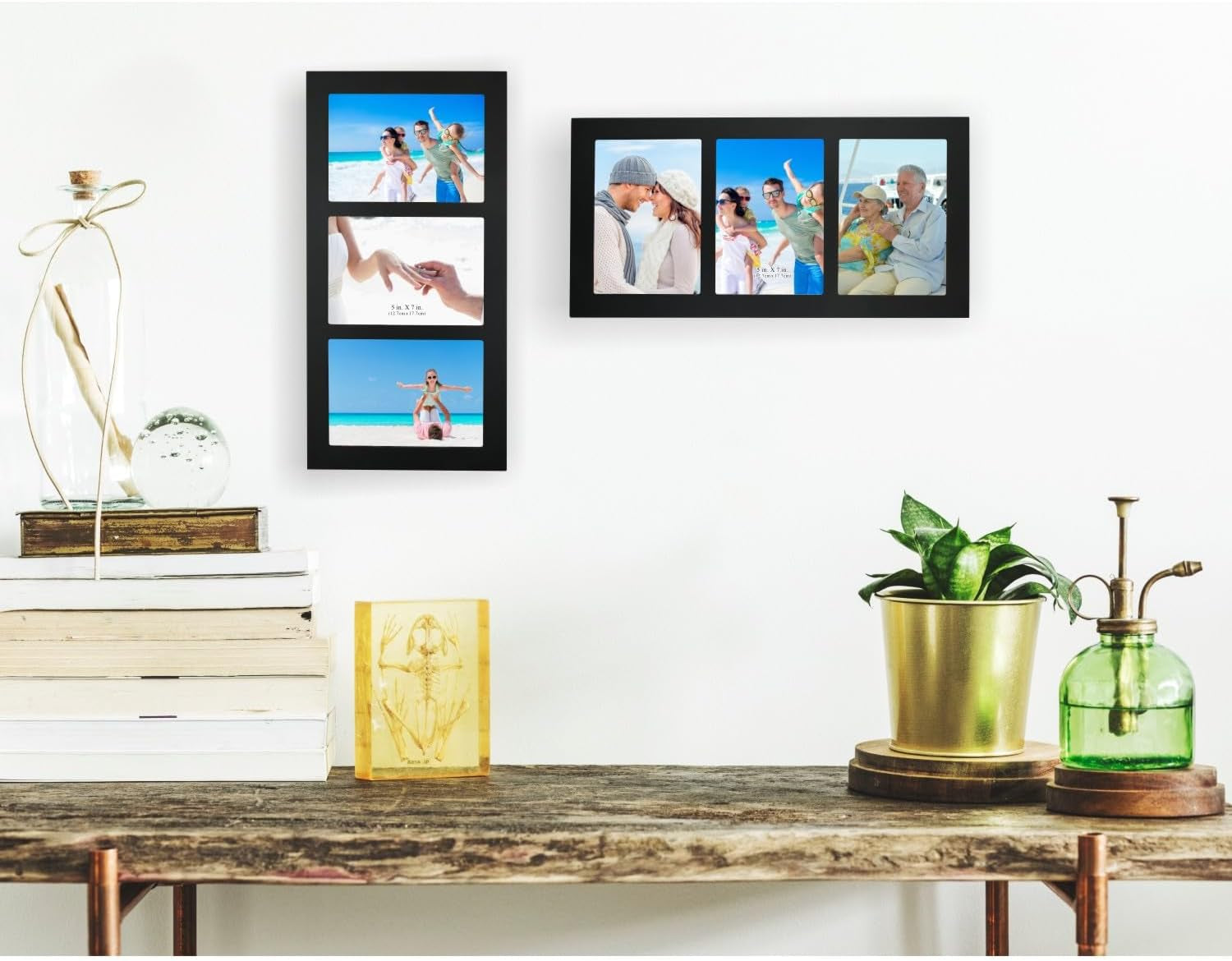 collage-picture-frame-black-wood-5x7-3-opening-1-pack