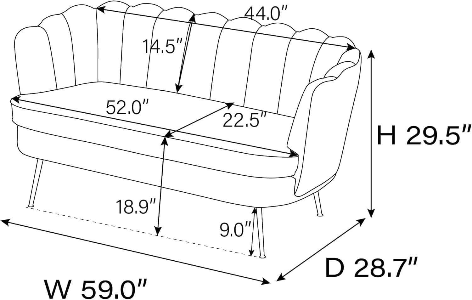 59-small-modern-chenille-loveseat-sofa-2-seater-sofa-with-gold-metal-legs-small-couch-with-flower-shaped-back-for-living-room-bedroom-office-ivory