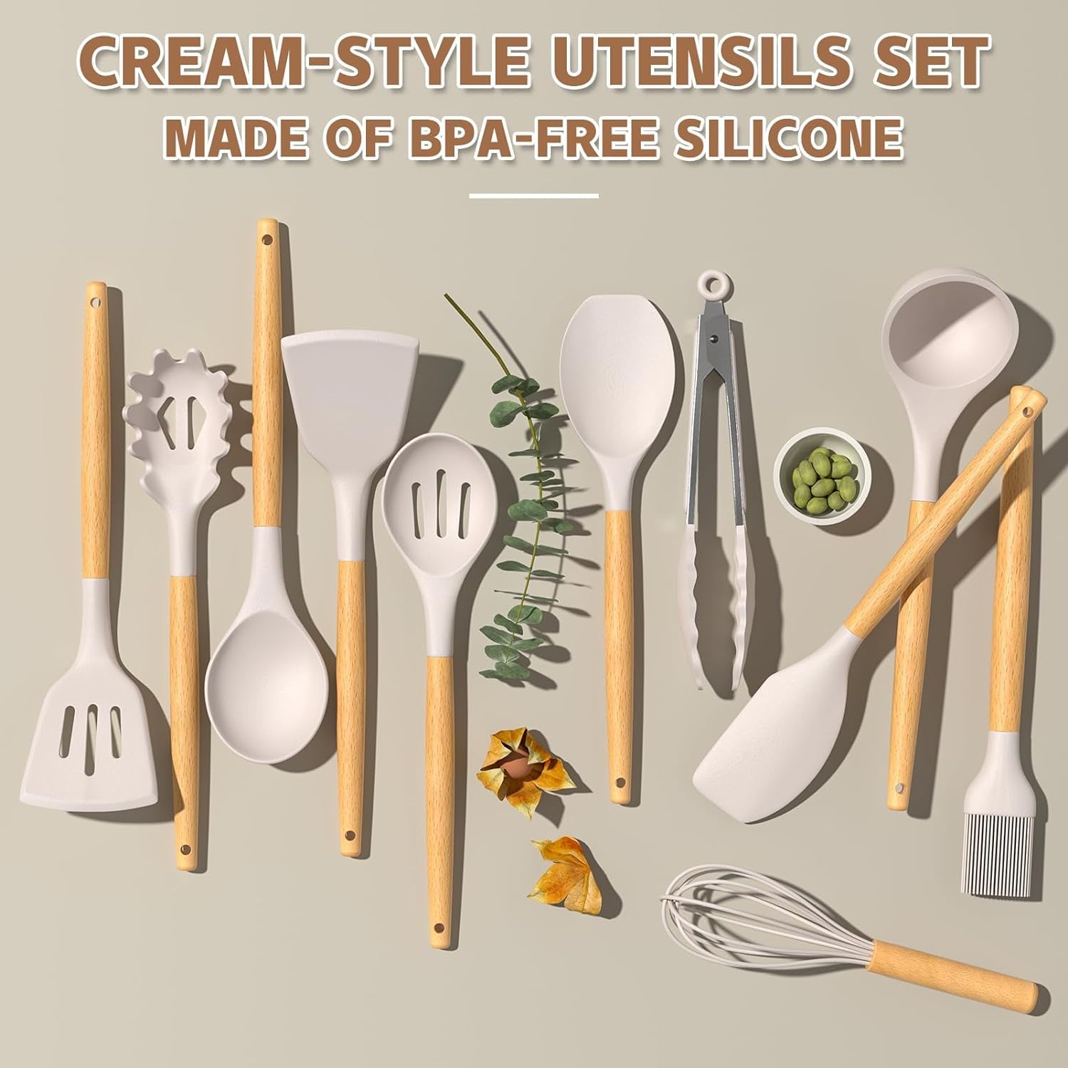 kitchen-cooking-utensils-set-33-pcs-non-stick-silicone-cooking-kitchen-utensils-spatula-set-with-holder-wooden-handle-silicone-kitchen-gadgets-utensil-set-khaki