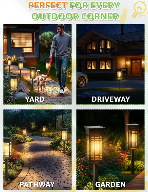 Solar Pathway Lights Outdoor for Yard Lawn Walkway Driveway,8 Pack5