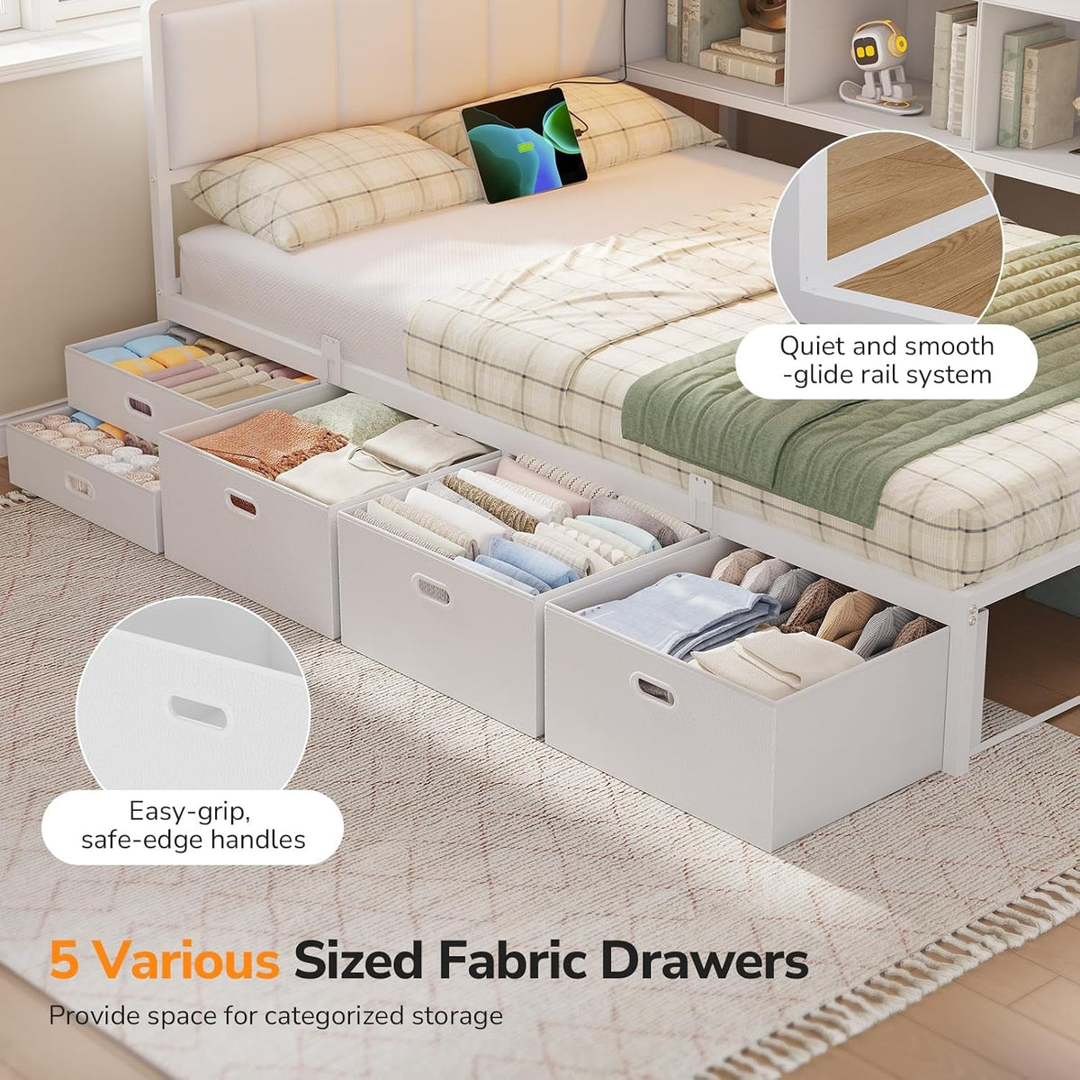 twin-corner-bed-frame-with-tall-storage-bookshelf-5-drawers-power-strips