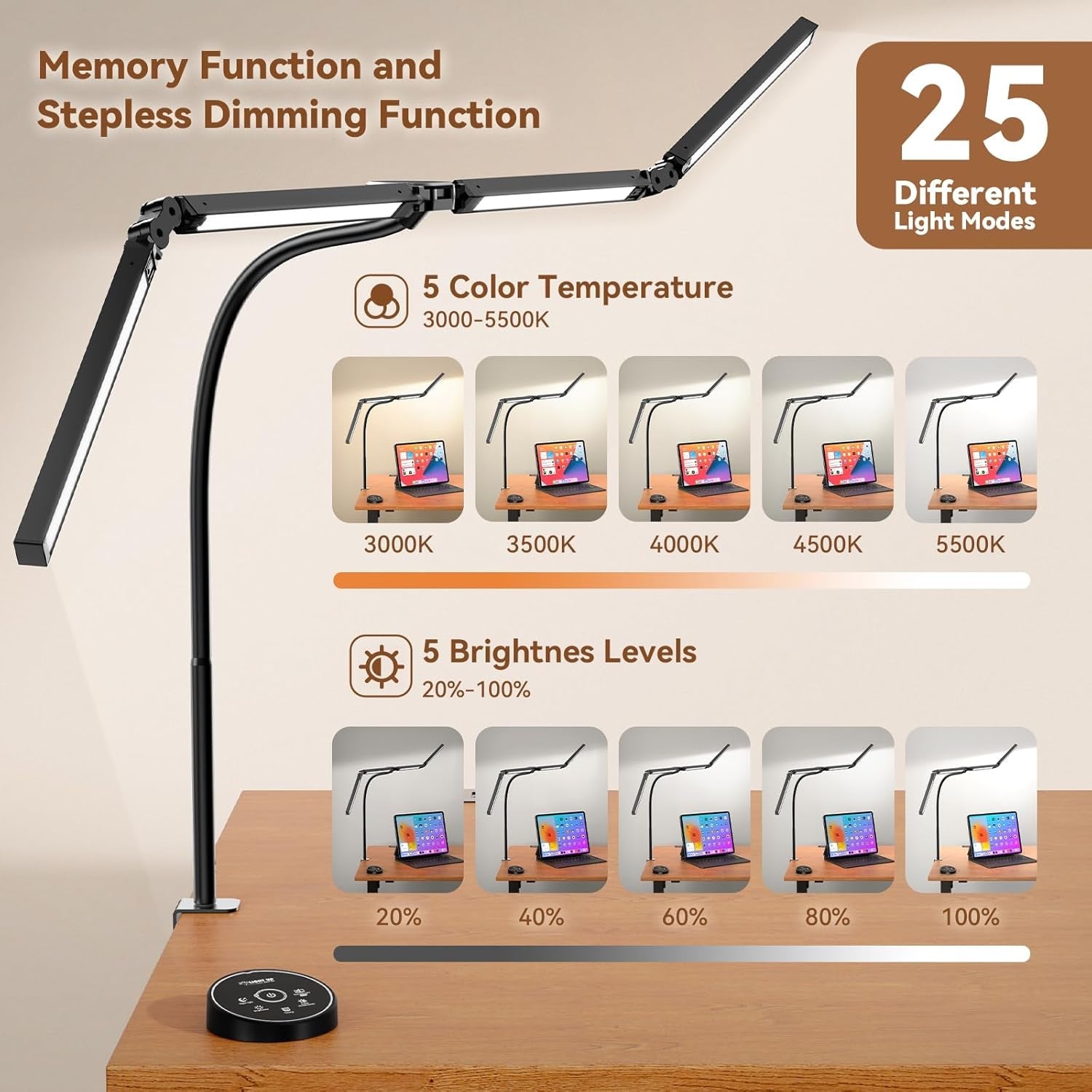 led-desk-lamps-for-home-office-eye-caring-architect-lamp-with-clamp-double-head-computer-monitor-work-desk-light-with-remote-control-24w-flexible-dimmable-desktop-table-lamp