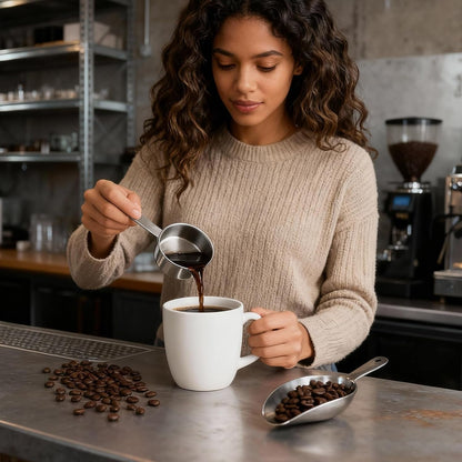 4 Pcs 1/4 Cup Scoop, Stainless Steel 2 Oz Measuring Cup4