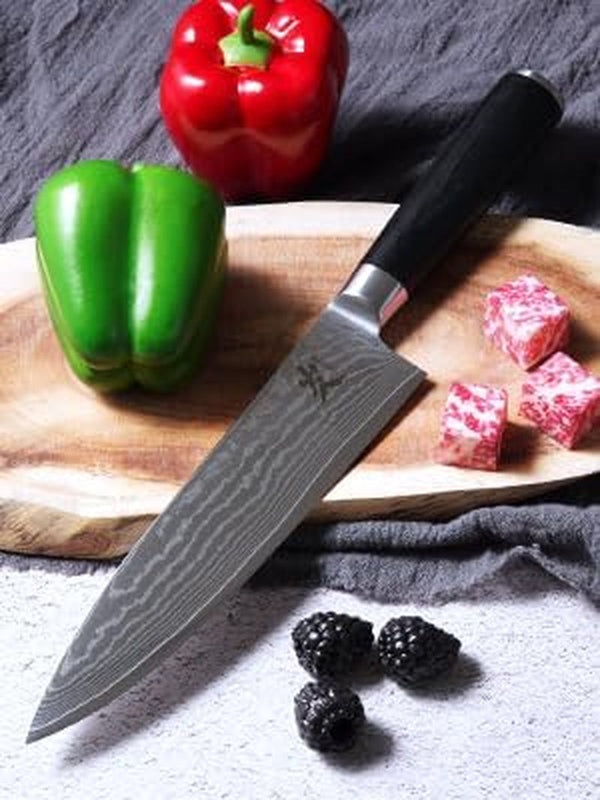 Damascus Chef Knife, 8 Inch Ultra Sharp Kitchen Knife4