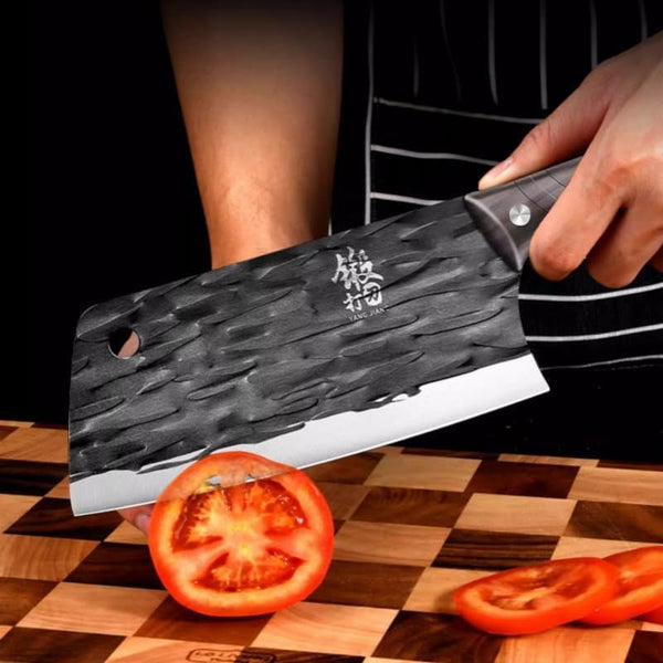 Meat Cleaver,Cleaver Knife Stainless Steel Slicing Knife for Women Forged Chef'S Knife Meat Cutting Knife Kitchen Sharp Knives, LAMAJIGA58445