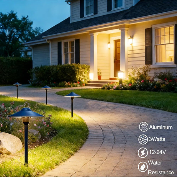 Cast Aluminum Low Voltage Landscape Path Area Spread Lighting2