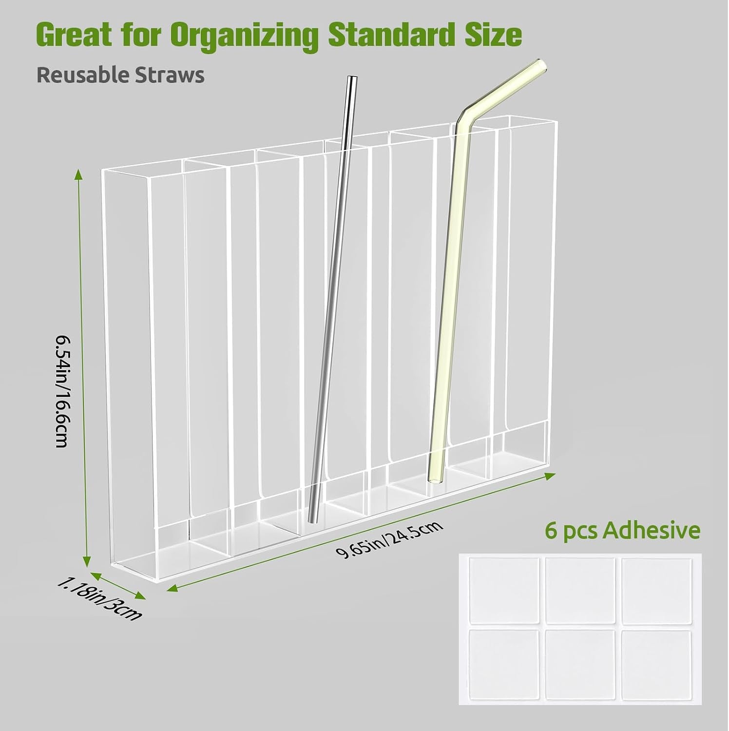 9-6-large-acrylic-straw-holder-for-cabinet-door-6-compartments-easy-to-clean-reusable-tumbler-straw-organizer-storage-small-kitchen-accessories-container-ultra-sticky-cupboard-door-mounted