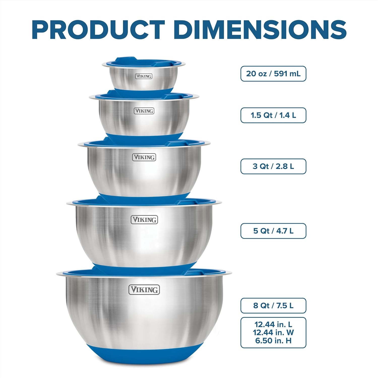 viking-mixing-bowls-set-10-piece-stainless-steel-kitchen-cookware-non-slip-silicone-base-includes-tight-fit-lids-dishwasher-safe-blue