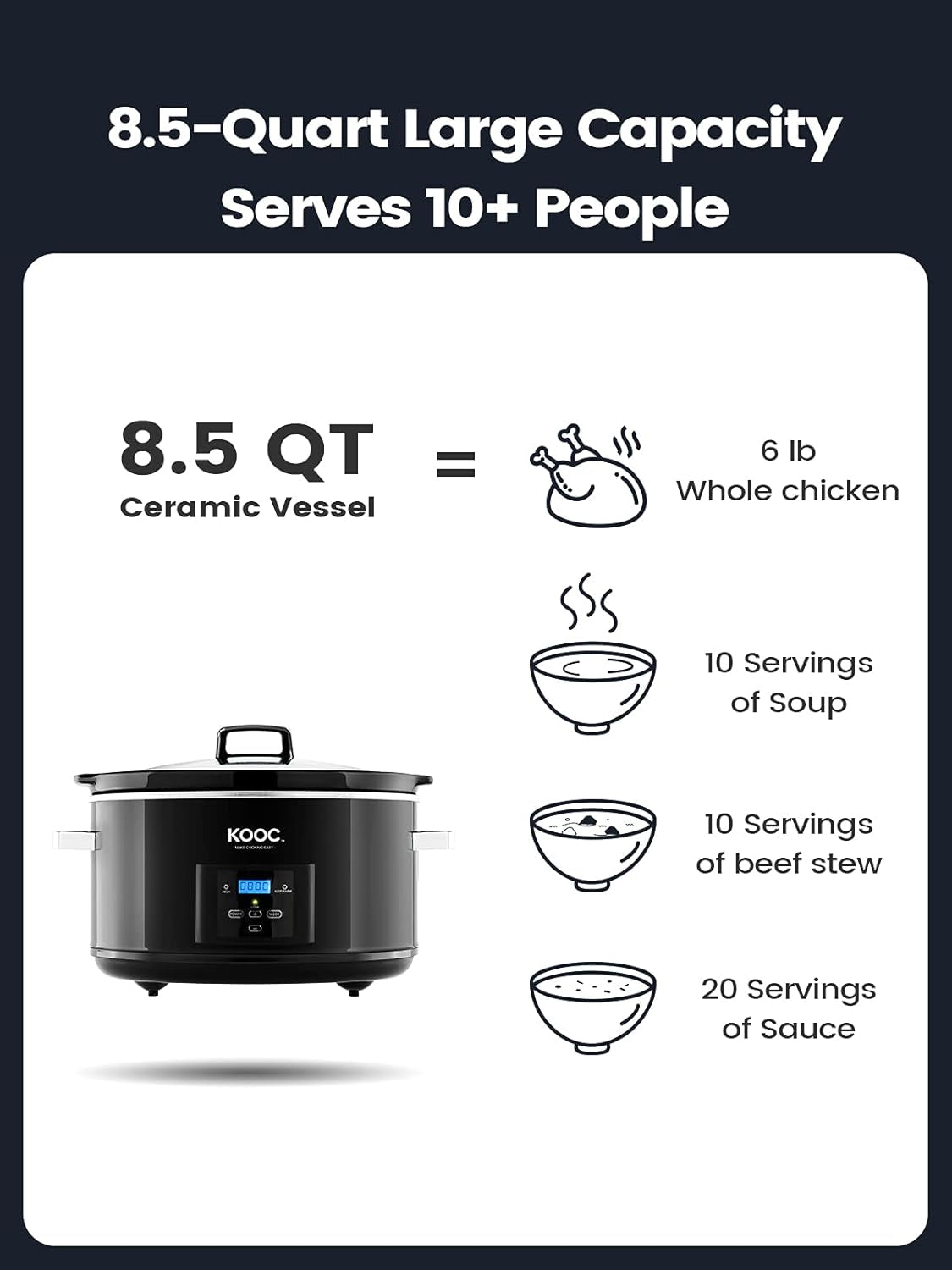 new-launch-8-5-quart-programmable-slow-cooker-larger-than-8-quart-more-practical-than-10-quart-with-digital-countdown-timer-free-liners-included-for-easy-clean-up-black-oval