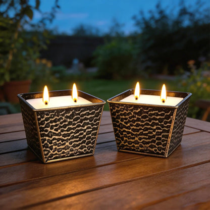 Citronella Candles Outdoor, Large 12Oz 2-Pack Soy Wax Candles with Citronella Oil, 2 Wicks, 50-Hour Burn Time Each, Natural Outdoor Candles for Patio, Garden, Deck, Backyard and Summer Nights7