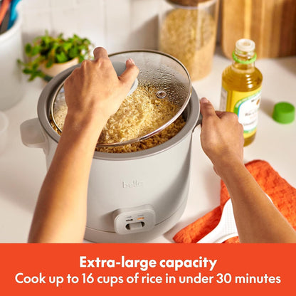 16-Cup Rice Cooker and Steamer, Oatmilk2