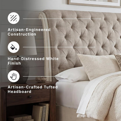 Signature Design by Ashley Realyn Upholstered King Sleigh Bed7