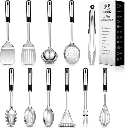 Stainless Steel Kitchen Utensil Set,11 Piece1