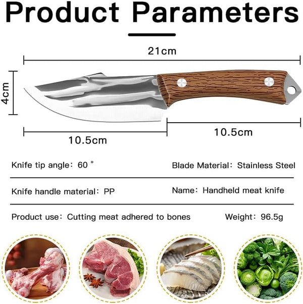 Chef Knife,8.2" Professional Kitchen Knife for Cooking,Made of Stainless Steel,Ultra Sharp for Cutting Food,With Ergonomic Handle,For Home & Restaurant2