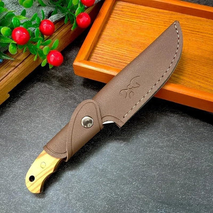 Meat Cleaver, 4 Inch Utility Knife Slicing Fish Fruit Boning Knives Forged Blade Butcher Knife Wood Handle Kitchen Knives7