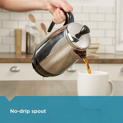 Electric Coffee Percolator, Stainless Steel Basket, Automatic Keep Warm, No-Drip Spout, 8 Cup6