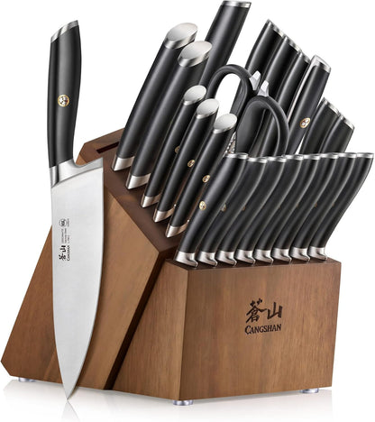 L Series 23-Piece Classic Knife Block Set, Forged German Steel, 10274571