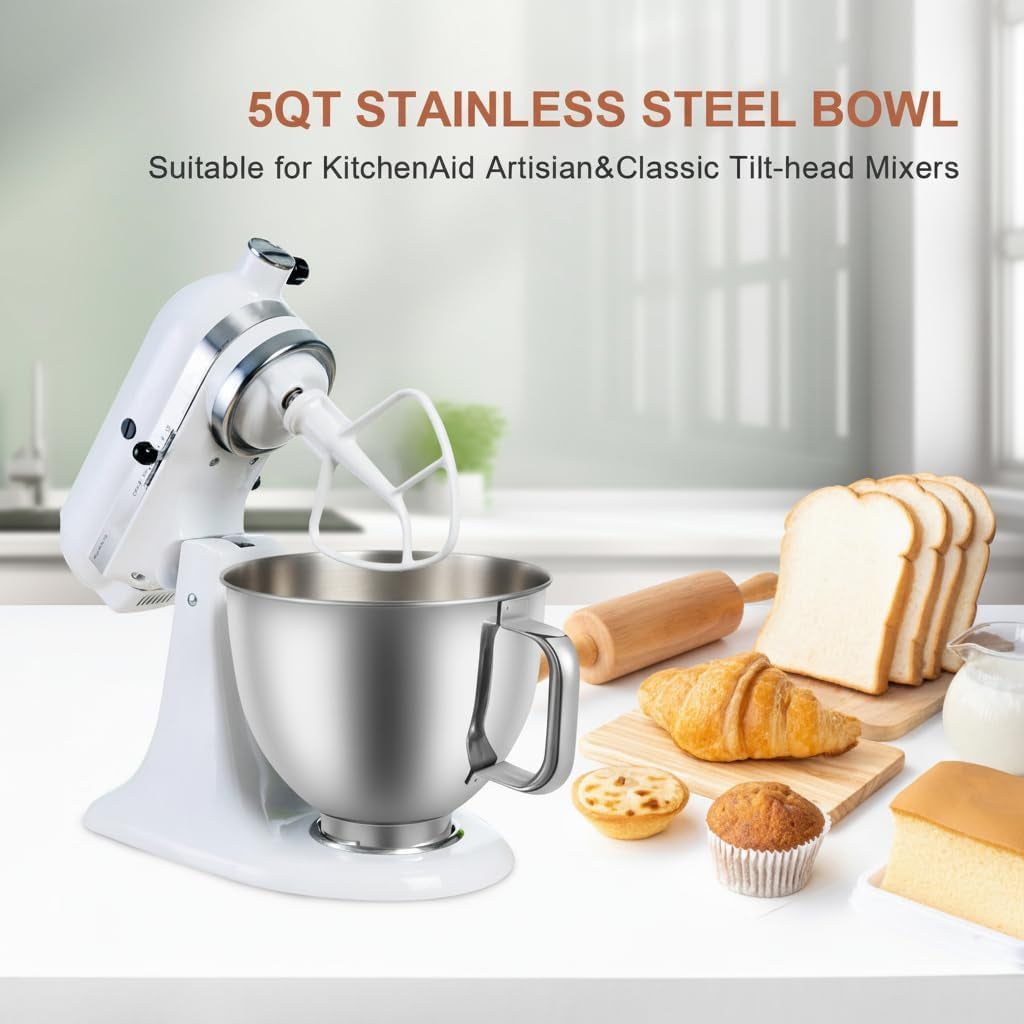5-quart-stainless-steel-mixer-bowl-compatible-with-kitchenaid-4-5-5-qt-tilt-head-stand-mixers-durable-kitchenaid-replacement-bowl-mixer-accessories-for-baking-cooking