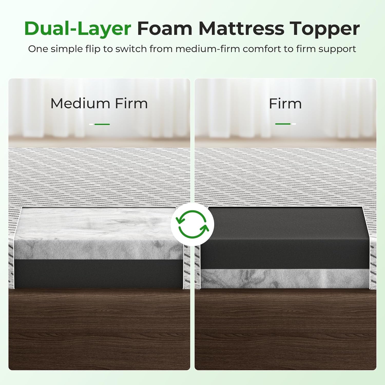 bamboo-mattress-topper-twin-xl-size-3-inch-cooling-gel-bamboo-charcoal-memory-foam-mattress-topper-for-back-pain-relief-firm-dual-layer-foam-bed-pad-with-removable-cover-college-dorm