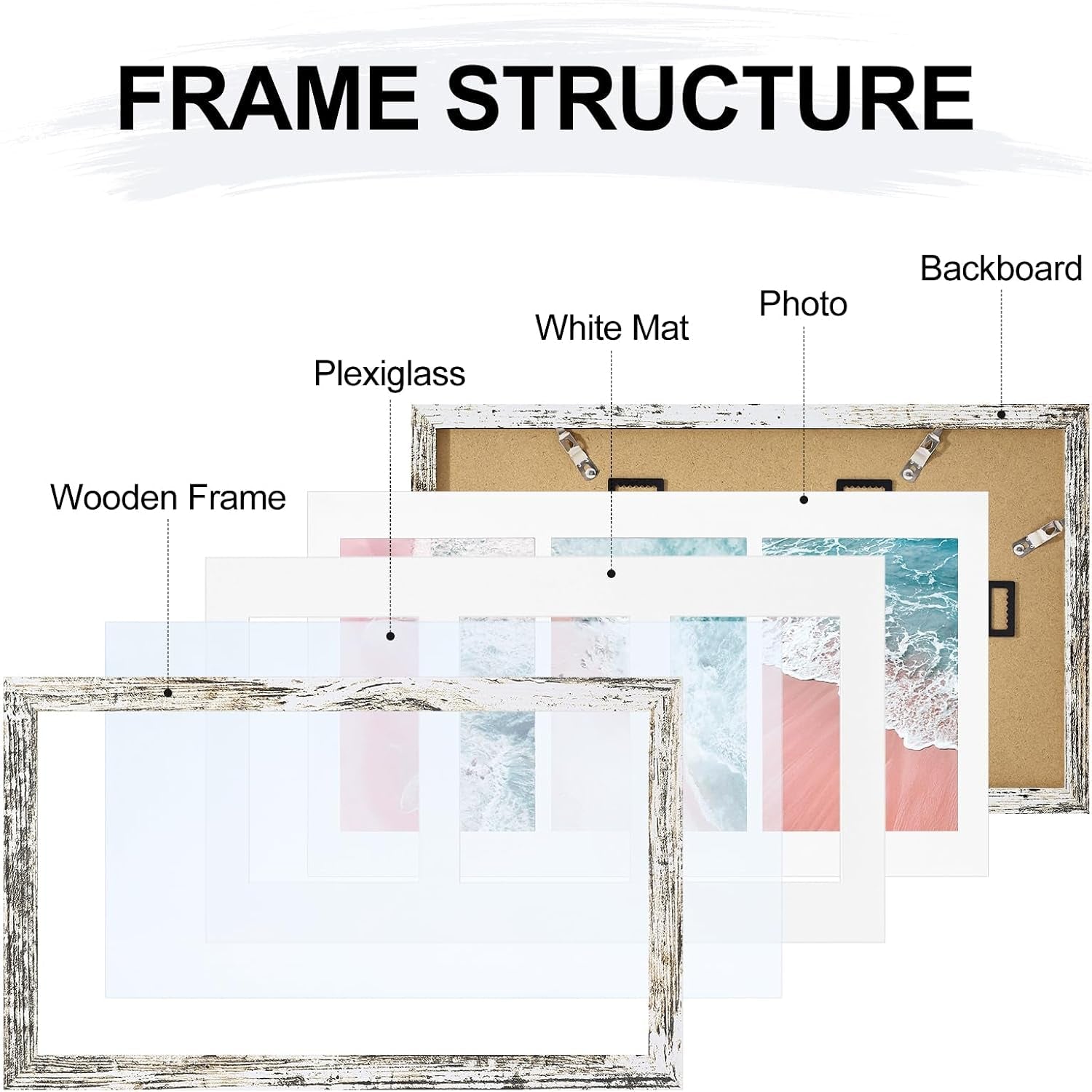 8x14-picture-frames-collage-wall-decor-displays-3pcs-4x6-pictures-with-mat-or-1pcs-8x14-without-mat-collage-picture-frame-for-horizontal-or-vertical-display-distressed-white-1-pack