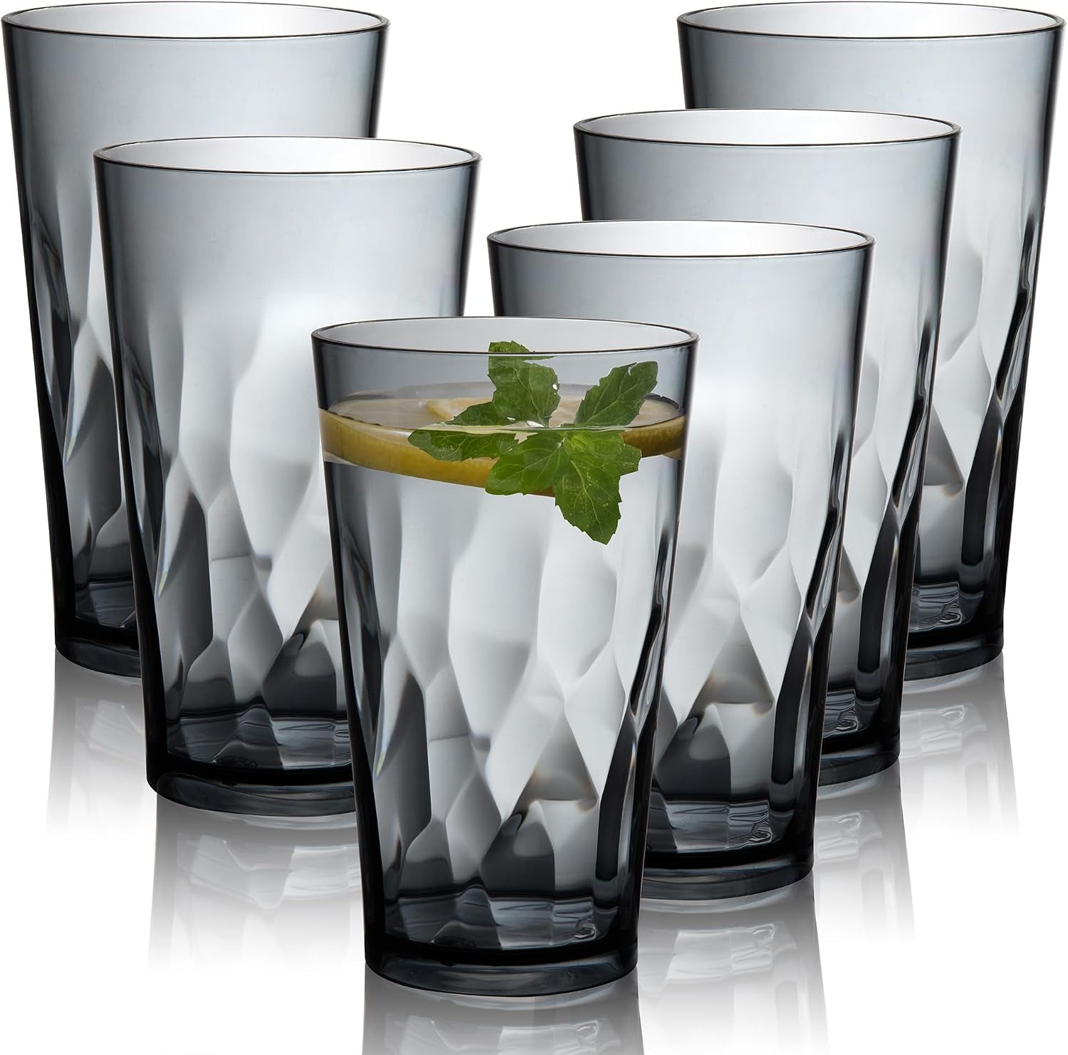 unbreakable-plastic-drinking-glasses-set-of-6-16-ounces-grey-16-oz-plastic-tumbler-cups-shatterproof-drinking-cups-plastic-glass-cup-cups-for-kitchen-cup-set-dishwasher-safe