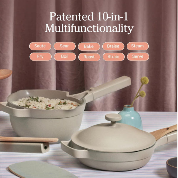 Our Place Mini Cookware Duo, 6-Piece Ceramic Nonstick Cookware Set | Ceramic Cookware Set with Mini Always Pan & Mini Perfect Pot; Pfas-Free, Induction & Oven Safe to 450°F, Non-Toxic Cookware4