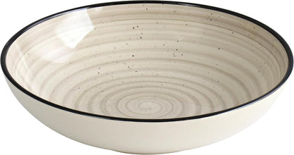 Gia 24 Piece Stoneware Dinnerware Set (Cream)4