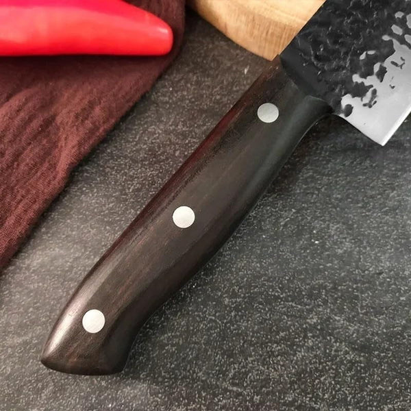Meat Cleaver, 8 Inch Kitchen Knives Chopping Vegetables Slicing Knife Wood Handle Stainless Steel Handmade Knives5