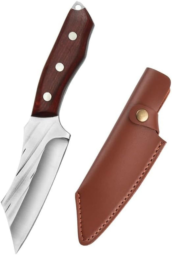 Meat Cleaver,Cleaver Knife 4 Inch Cleaver Chef Knife 4CR13 Hunting Knife Stainless Steel Japanese Knives Butcher Knife for Kitchen Tools, LAMAJIGA58441