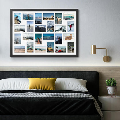 22X32 Collage Frame for 24 4X6 Photos Black7