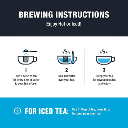 '- Top 8 Favorites Sampler Set, Loose Leaf, up to 80 Cups | High to No Caffeine, Hot & Iced, Tea Variety Pack with Green, Herbal, & Black, 8 Sample Pouches8