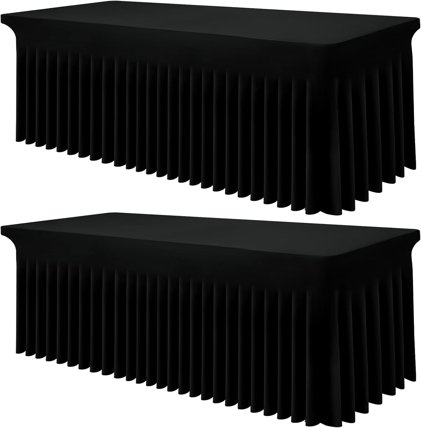 2-pack-spandex-elastic-fitted-table-cloth-skirt-for-8ft-table